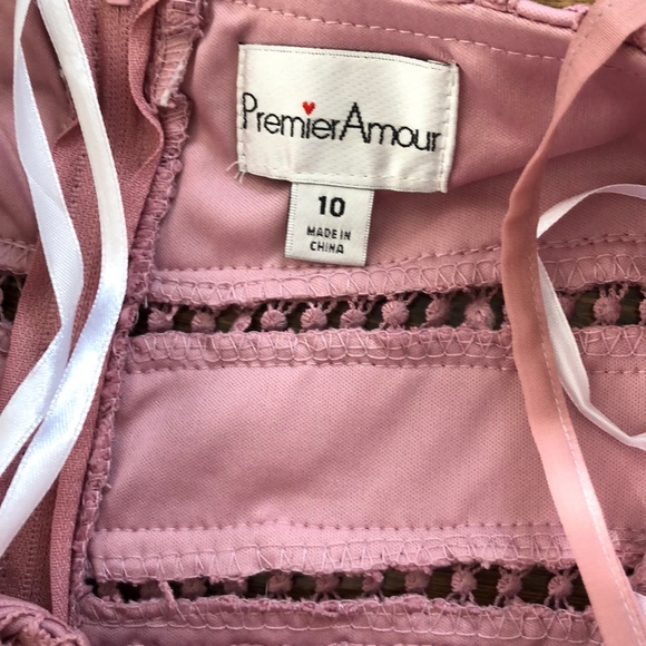 Premier Amour Blush Midi dress-Size 10 - Picture 4 of 9